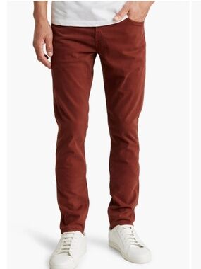 AG Adriano Goldschmied Dylan‎ Slim Skinny Pants Mens 33 Rich Crimson NWT